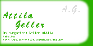 attila geller business card